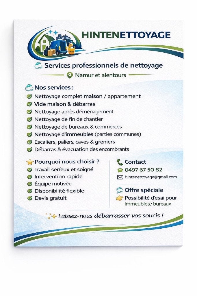 Nettoyage remise en état vide maison, Enlèvement