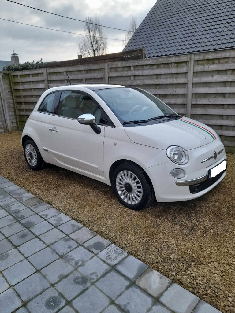 Fiat 500, Auto's, Voorwielaandrijving, Stof, Wit, Handgeschakeld