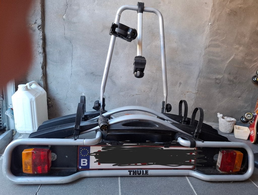 Thule kantelbare fietsendrager, 2 fietsen, Ophalen, 2 fietsen, Gebruikt, Trekhaakdrager