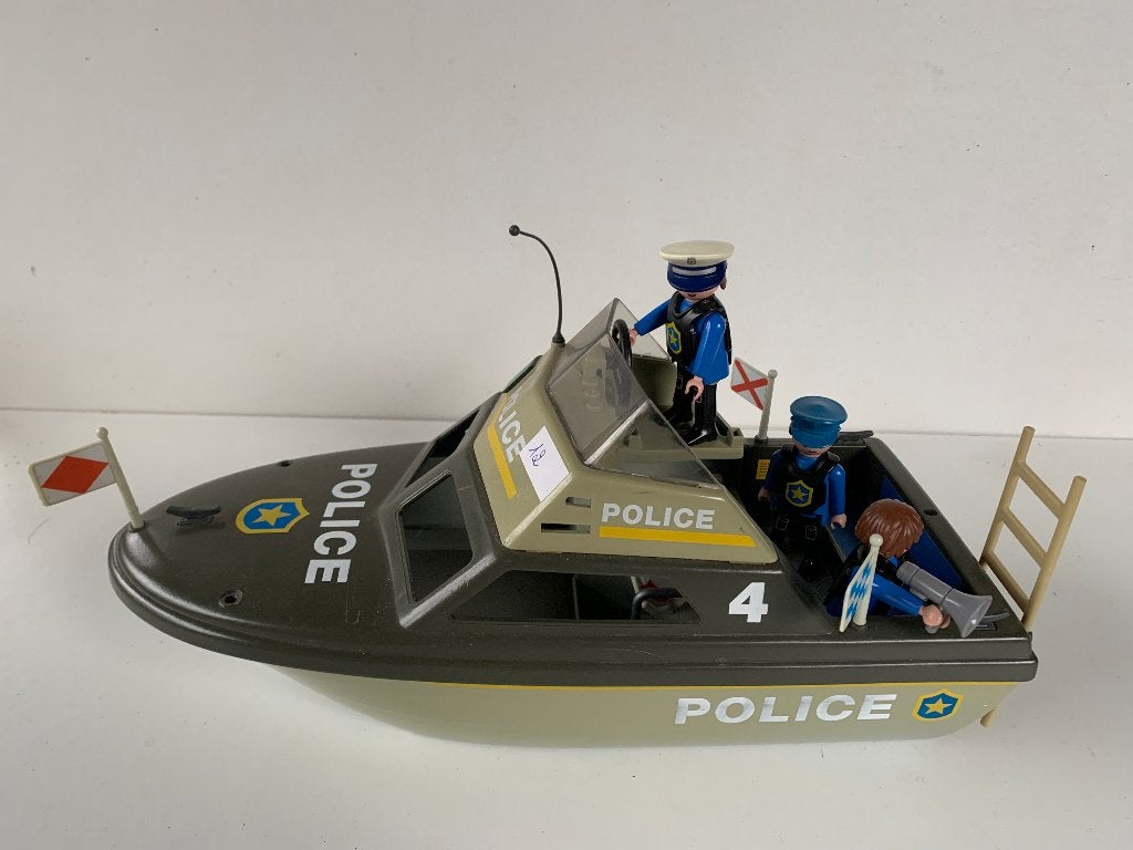 PLAYMOBIL POLITIEBOOT, Enlèvement ou Envoi, Bateau, Utilisé, Sports & action