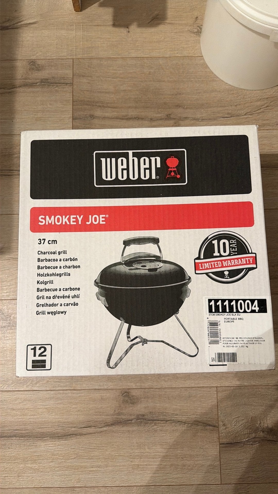 Weber Smokey Joe barbecue 37 cm - nieuw in doos, Enlèvement, Neuf