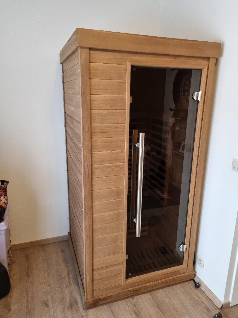 infraroodsauna "enjoy life IR100+, Sport en Fitness, Sauna, Ophalen, Zo goed als nieuw, Infrarood, Complete sauna