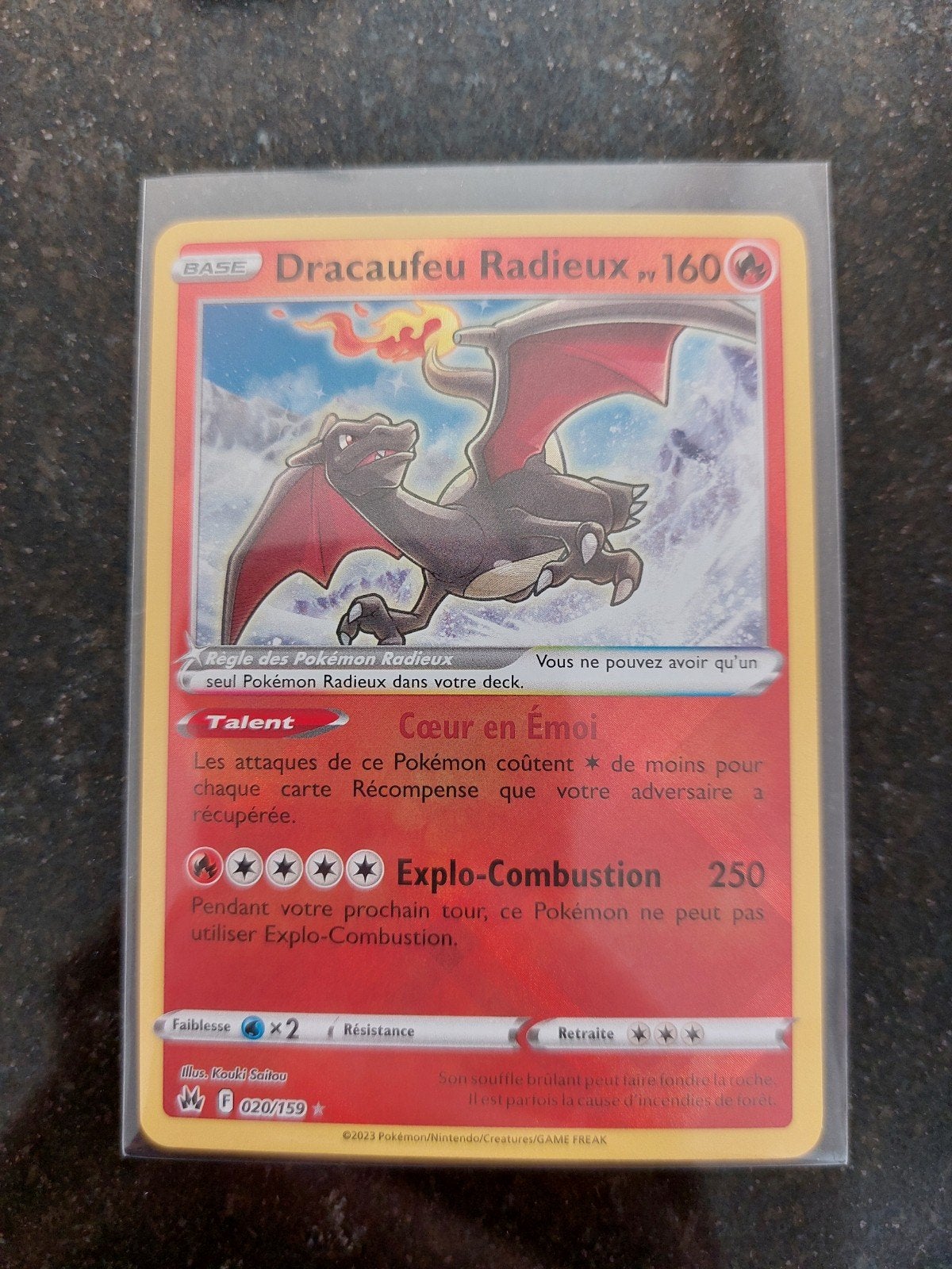 Carte Pokémon / Dracaufeu Radieux-020/159-Zénith Suprême, Enlèvement ou Envoi, Neuf, Booster