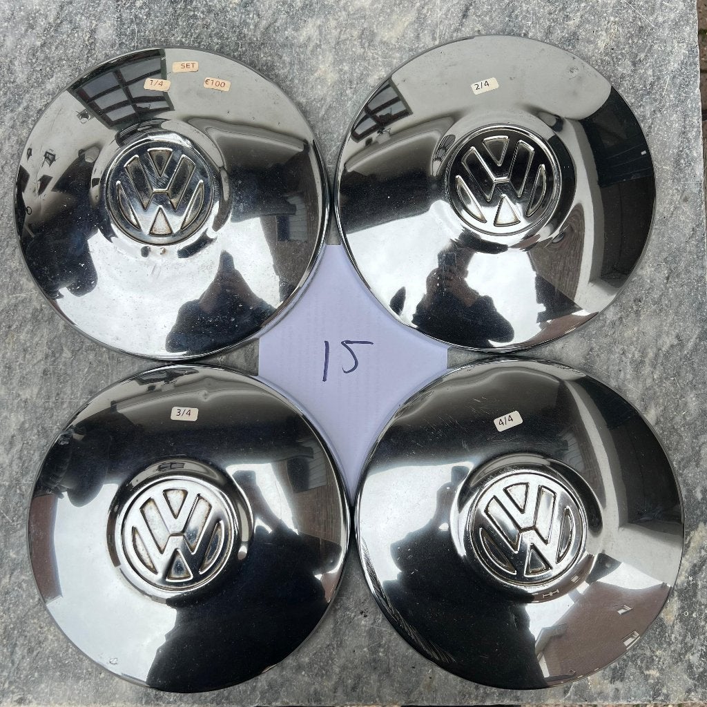 Housse de roue chromée VW 4x130 Beetle Karmann Ghia 68 (15), Enlèvement ou Envoi