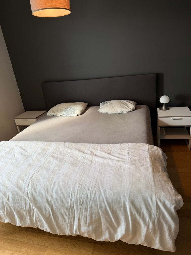 Slaapkamer, goede staat, boxspring, Ophalen, Bruin, Tweepersoons, Zo goed als nieuw