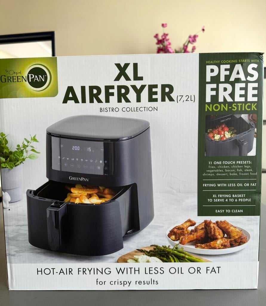 Airfryer XL merk Greenpan - Nieuw in de doos!!, Enlèvement ou Envoi, Neuf, Friteuse à air