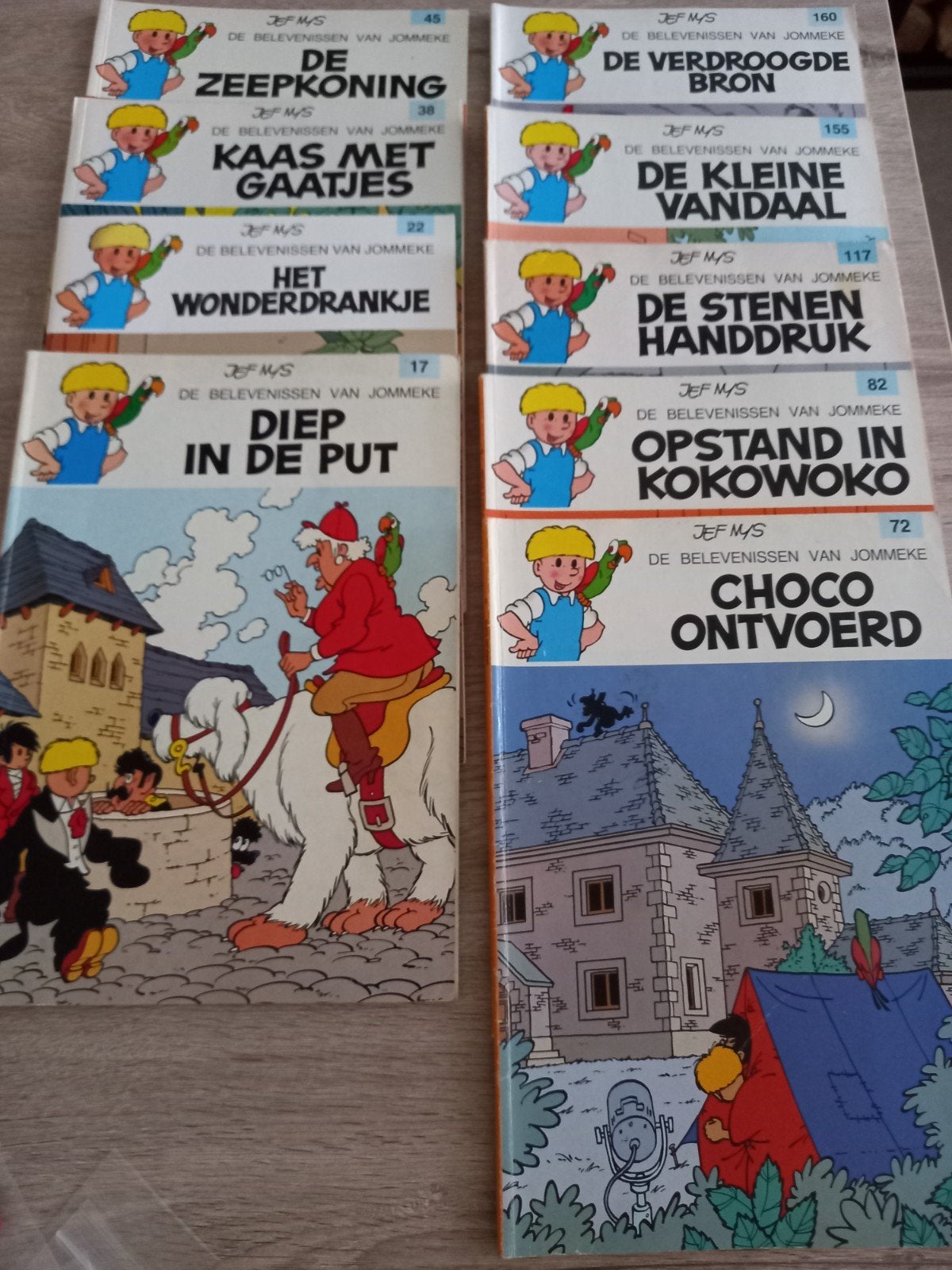 strip verhalen jommeke 3euro stuk, Boeken, Ophalen