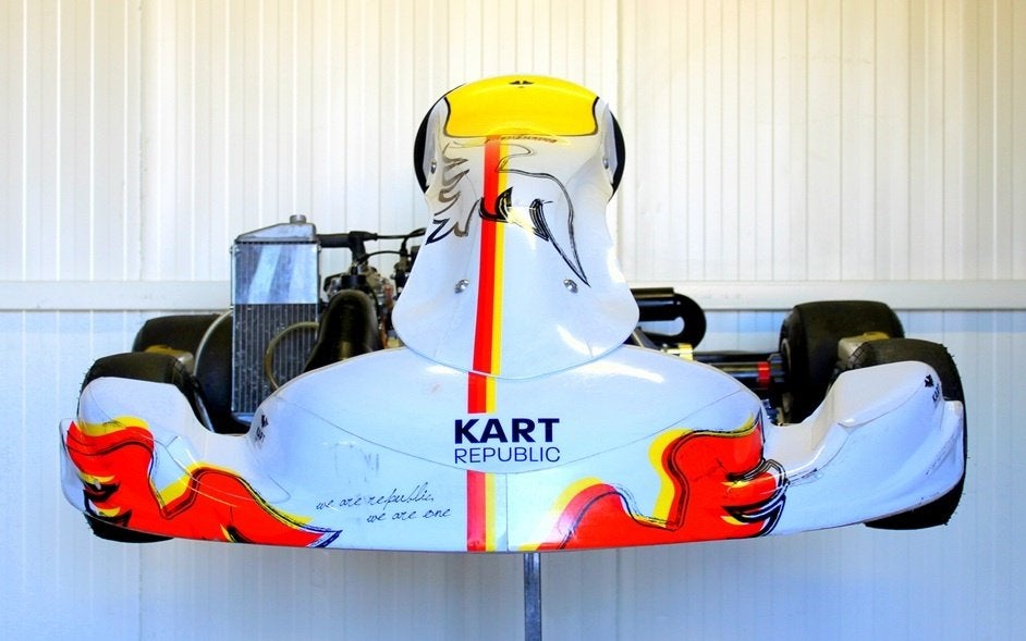 KART REPUBLIC MET ROTAX MAX SENIOR NON-EVO MOTOR, Sport en Fitness, Ophalen, Zo goed als nieuw, Kart
