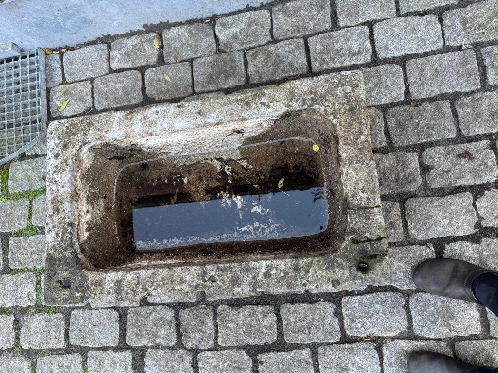 Arduinen bloembak, Tuin en Terras, Ophalen, Steen, Gebruikt, 60 tot 100 cm