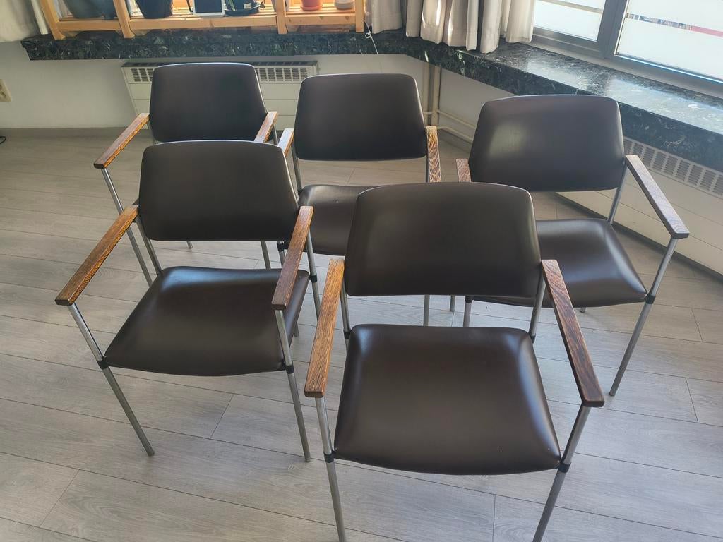 5 kembo Rhenen designstoelen / eetkamer stoelen, Ophalen