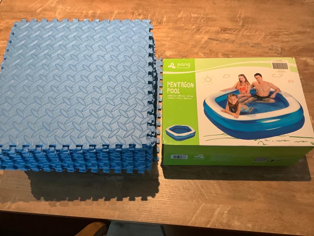 Onderleggers voor zwembad + klein zwembad zie foto, Tuin en Terras, Ophalen, Nieuw