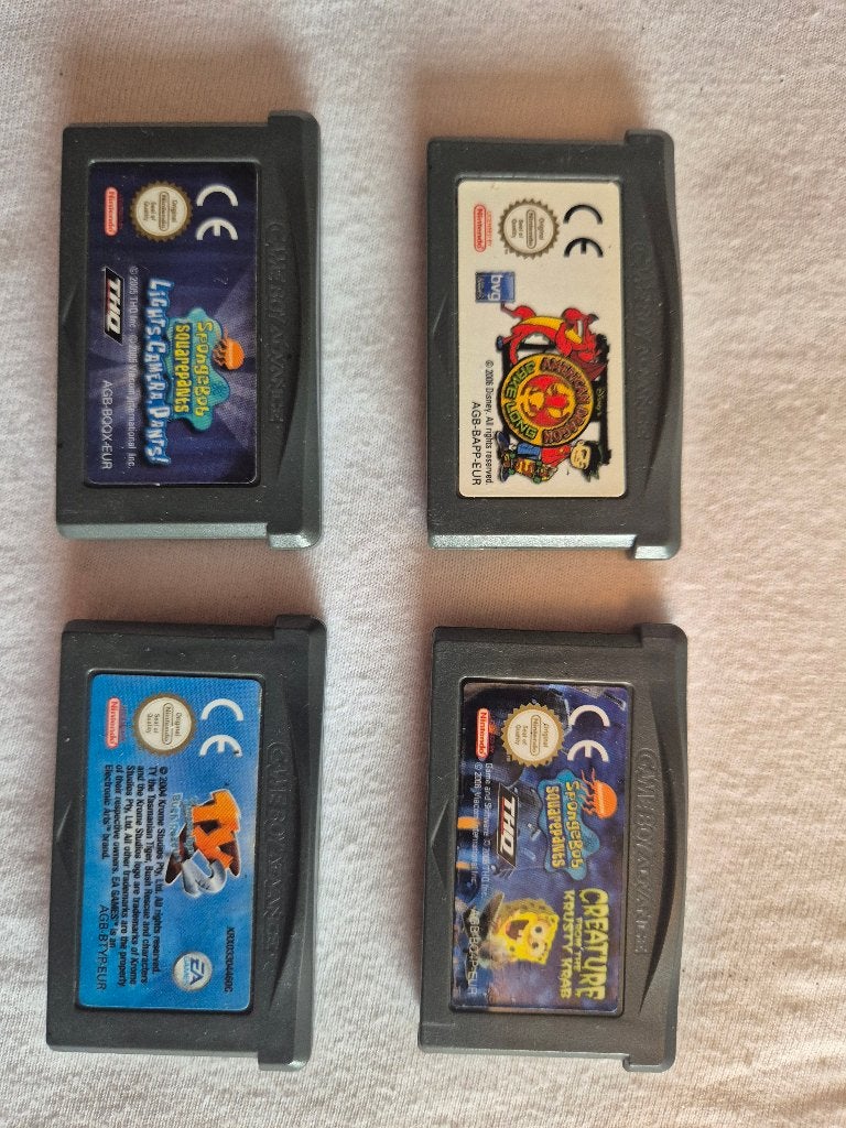 GBA kids bundel — SpongeBob x2, TY, American Dragon PAL, Gebruikt, 1 speler, Ophalen of Verzenden, Vanaf 3 jaar