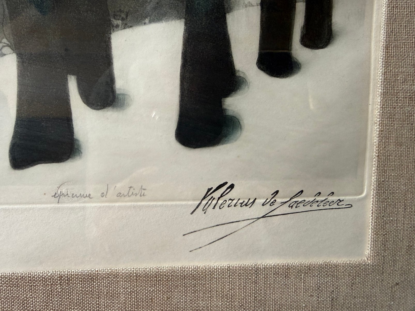 Valerius De Saedeleer , Ets.  80x80cm, Enlèvement