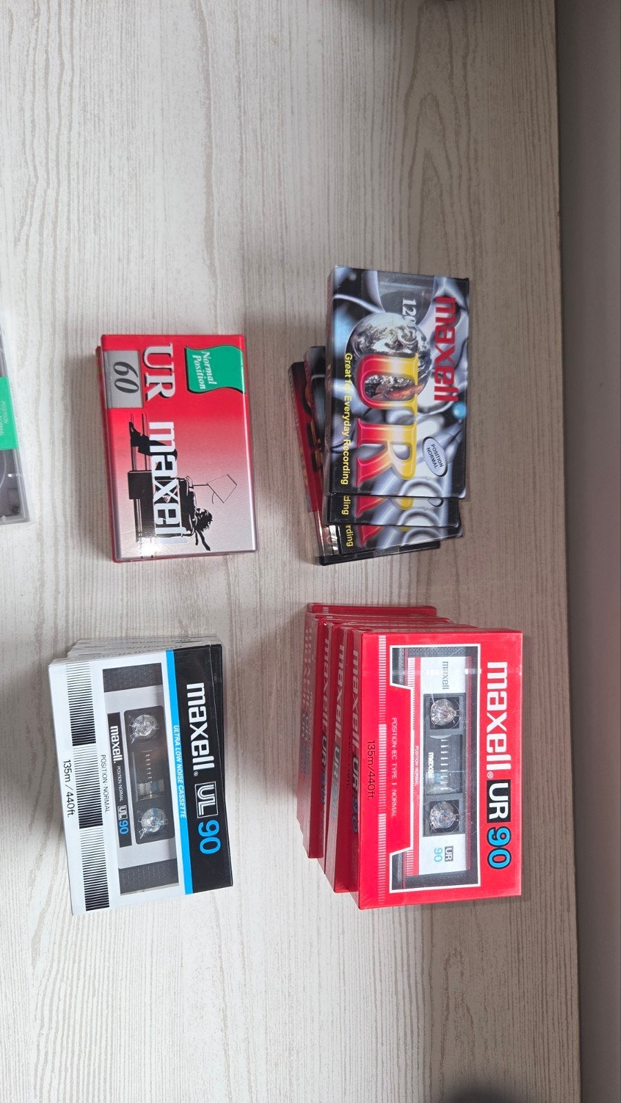 cassettes maxell, Enlèvement
