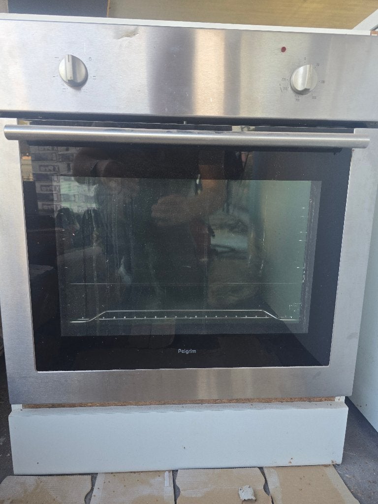 Inox Inbouwoven Pelgrim OST590, Ophalen, Gebruikt, Oven, Hete lucht