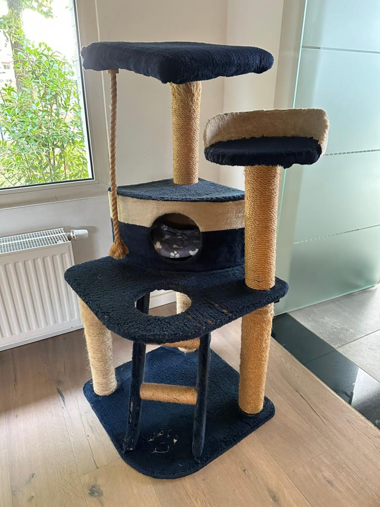 Grote kattenkrabpaal cat tree, Dieren en Toebehoren, Krabmeubelen, Zo goed als nieuw, Ophalen