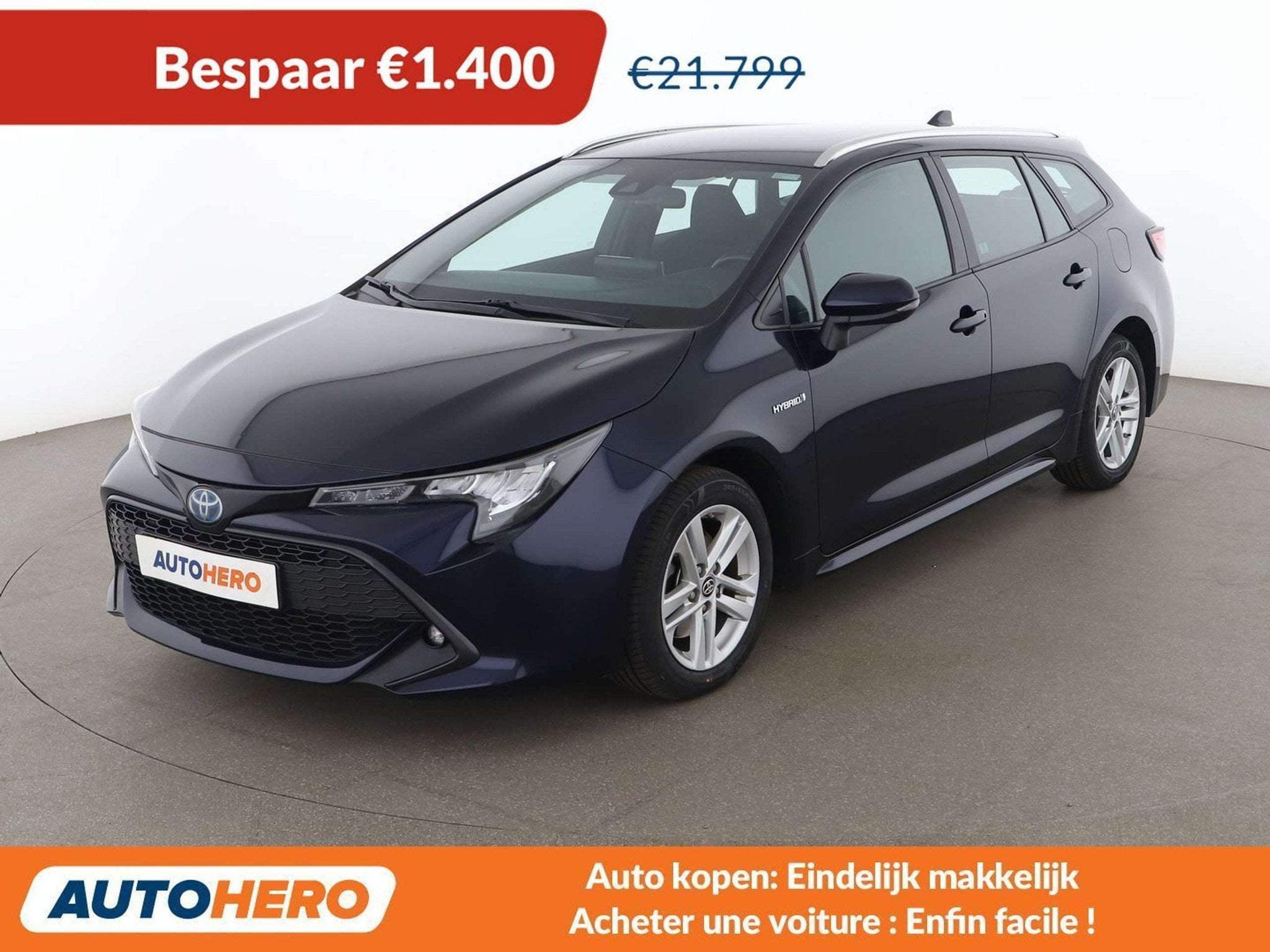 Toyota Corolla 2.0 Hybrid Comfort (bj 2021, automaat), Stof, Gebruikt, Blauw, Corolla
