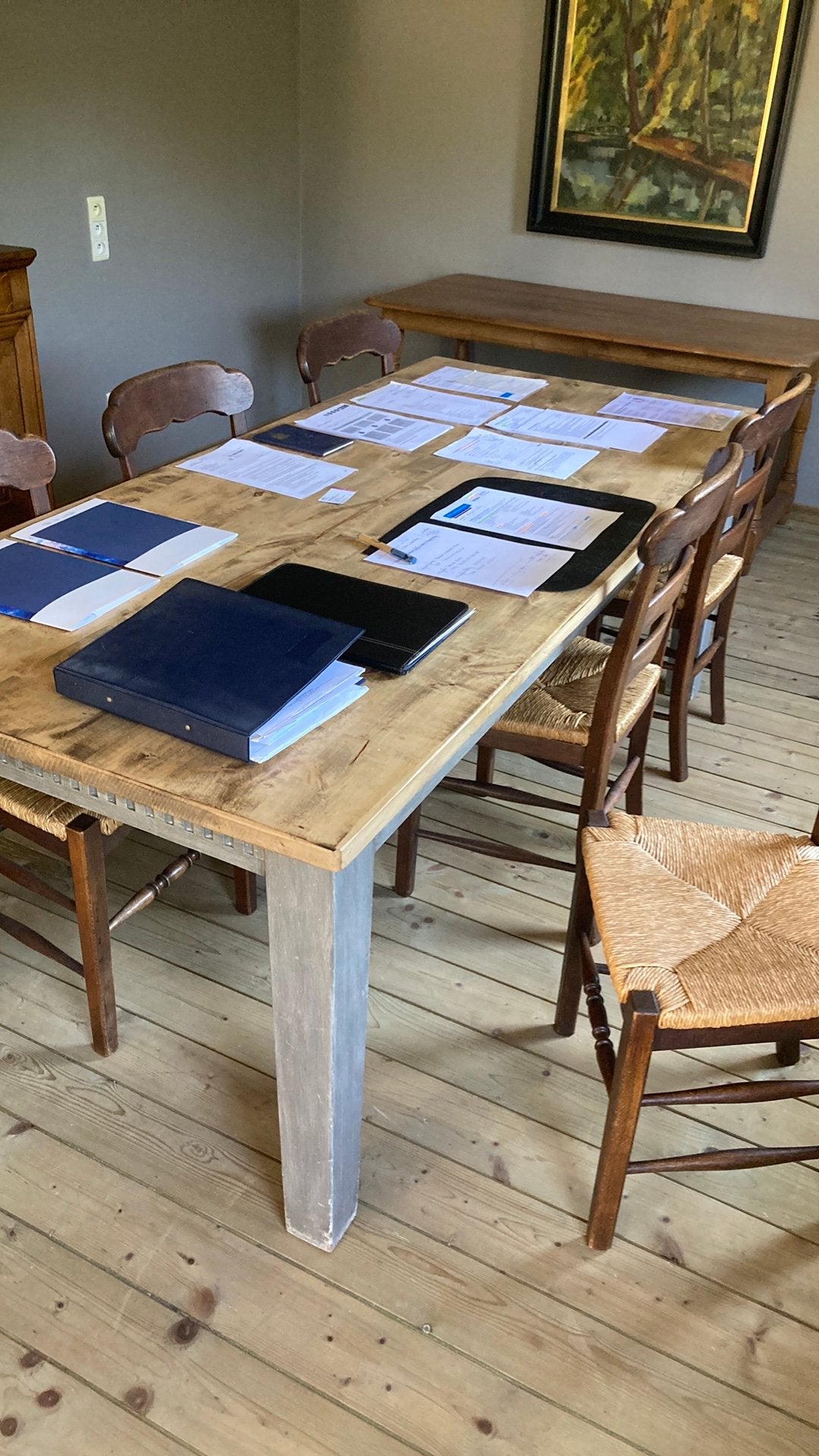 Eettafel en 6 stoelen, Ophalen, Zo goed als nieuw