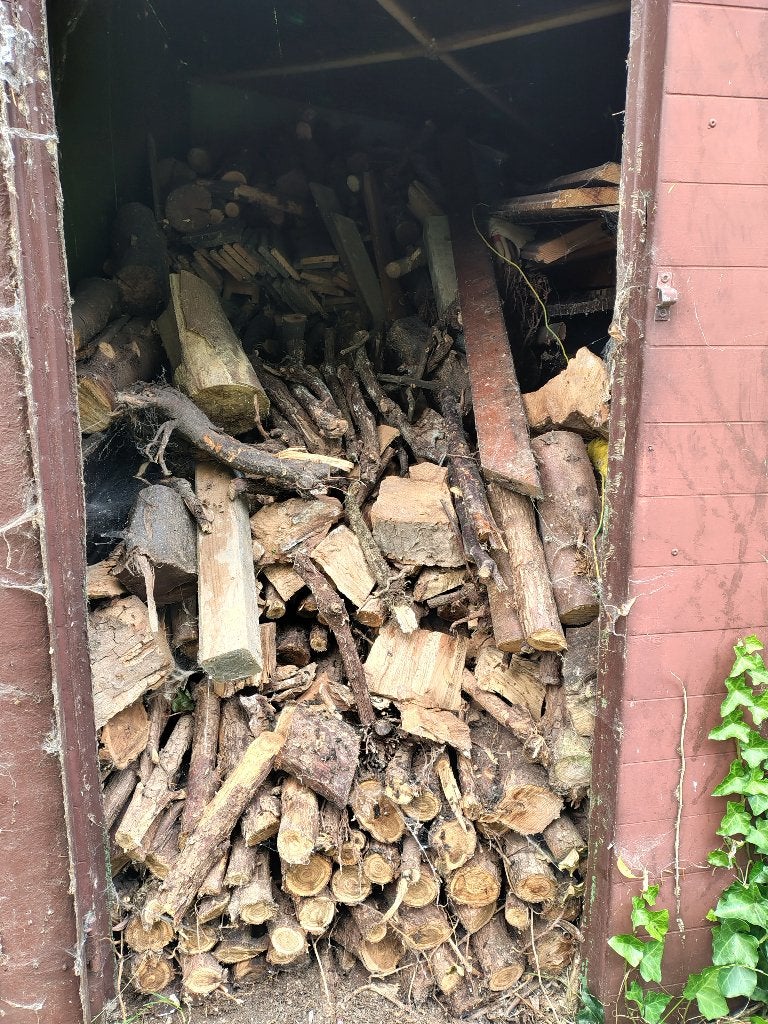 Droog brandhout (> 3 m3), Tuin en Terras, Brandhout, 3 tot 6 m³, Ophalen, Overige houtsoorten, Blokken