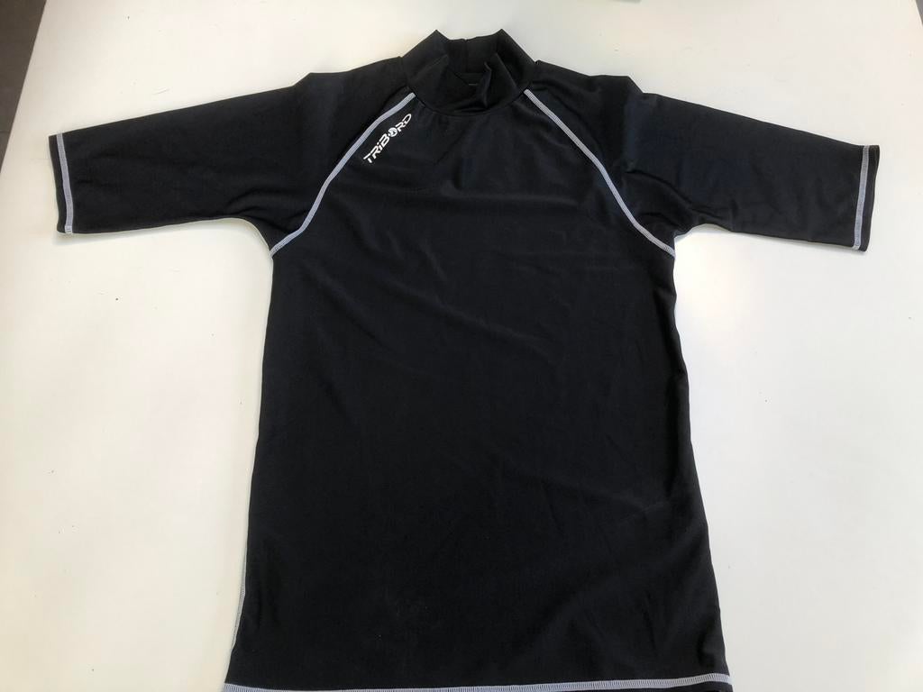 Zwart UV werend shirt TRIBORD, Kleding | Heren, Zwart, Ophalen of Verzenden, Zo goed als nieuw, Algemeen