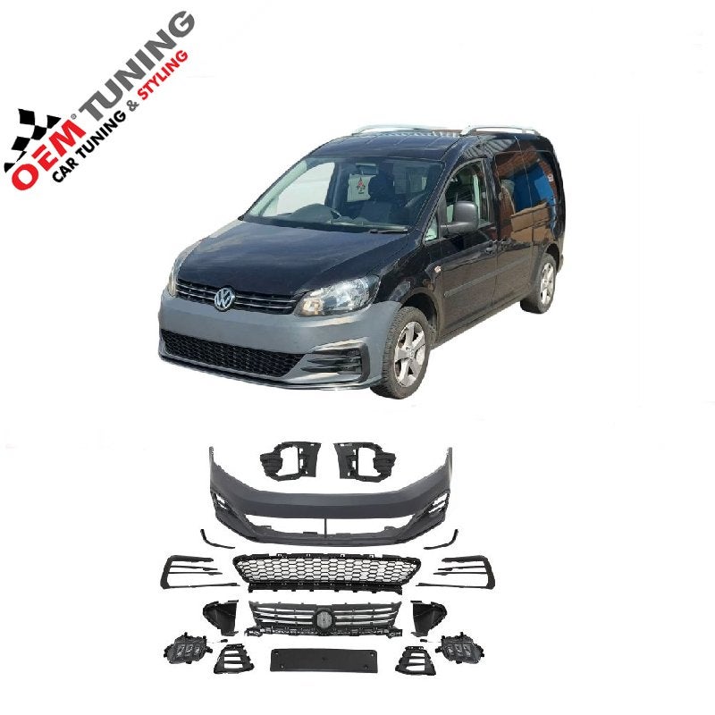 Voorbumper voor Caddy MK3.5 | 7.5 GTI GTD Look 10-15, Nieuw, Ophalen of Verzenden, Bumper, Volkswagen