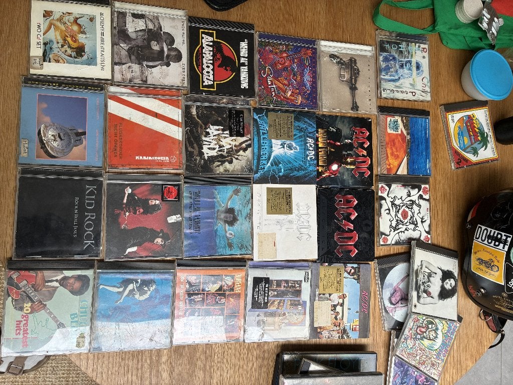 Pack CD ROCK (ACDC/Dire Straits/Nirvana/RHCP/...), Enlèvement ou Envoi, Utilisé, Comprend un livret