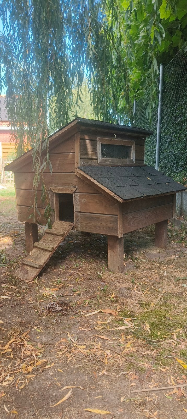 Stevig houten kippenhok op poten, Ophalen, Gebruikt, Kippenhok of Kippenren