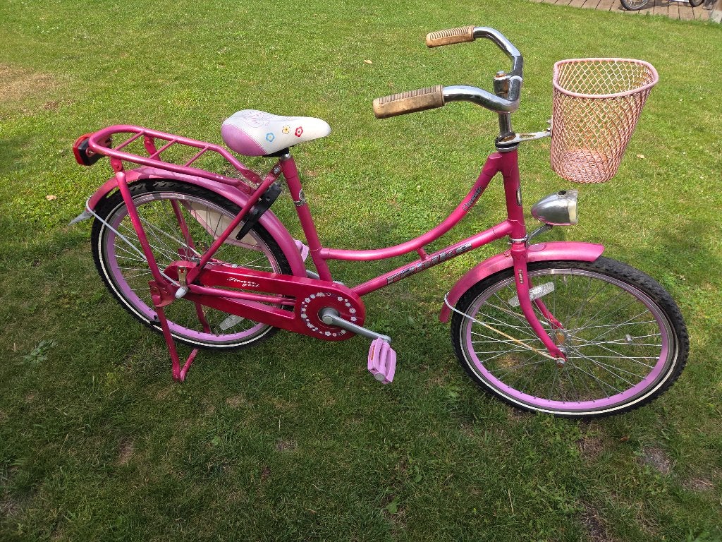 meisjesfiets – roze – retro stijl, Ophalen, Gebruikt