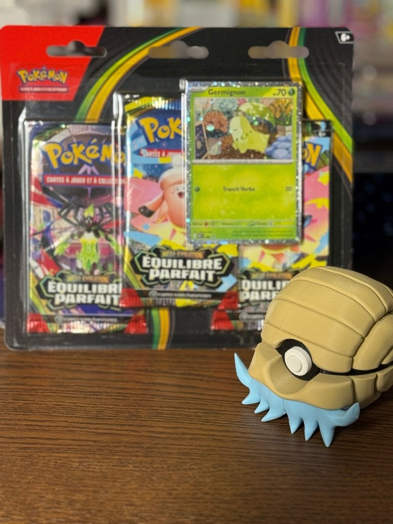 Tri-pack Pokemon Equilibre Parfait + Poke Ball 3D Amonita, Enlèvement ou Envoi, Neuf, Autres types