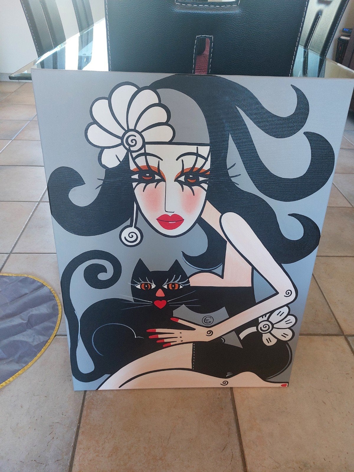 Popart modern acrylschilderij van Tatiana Gorbachenko, Antiek en Kunst, Ophalen