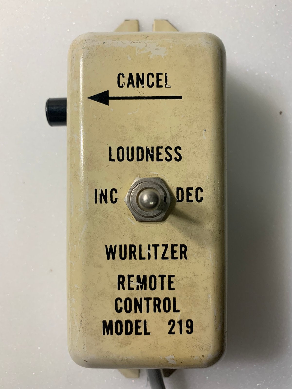 Télécommande d'origine Wurlitzer modèle 219, Enlèvement, Utilisé, Wurlitzer