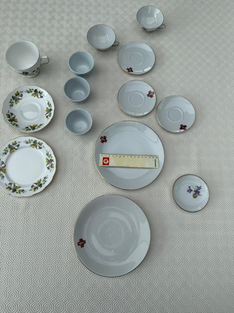 Ensemble de vaisselle/porcelaine vintage — pièces diverses, Service complet, Comme neuf, Enlèvement, Autres styles