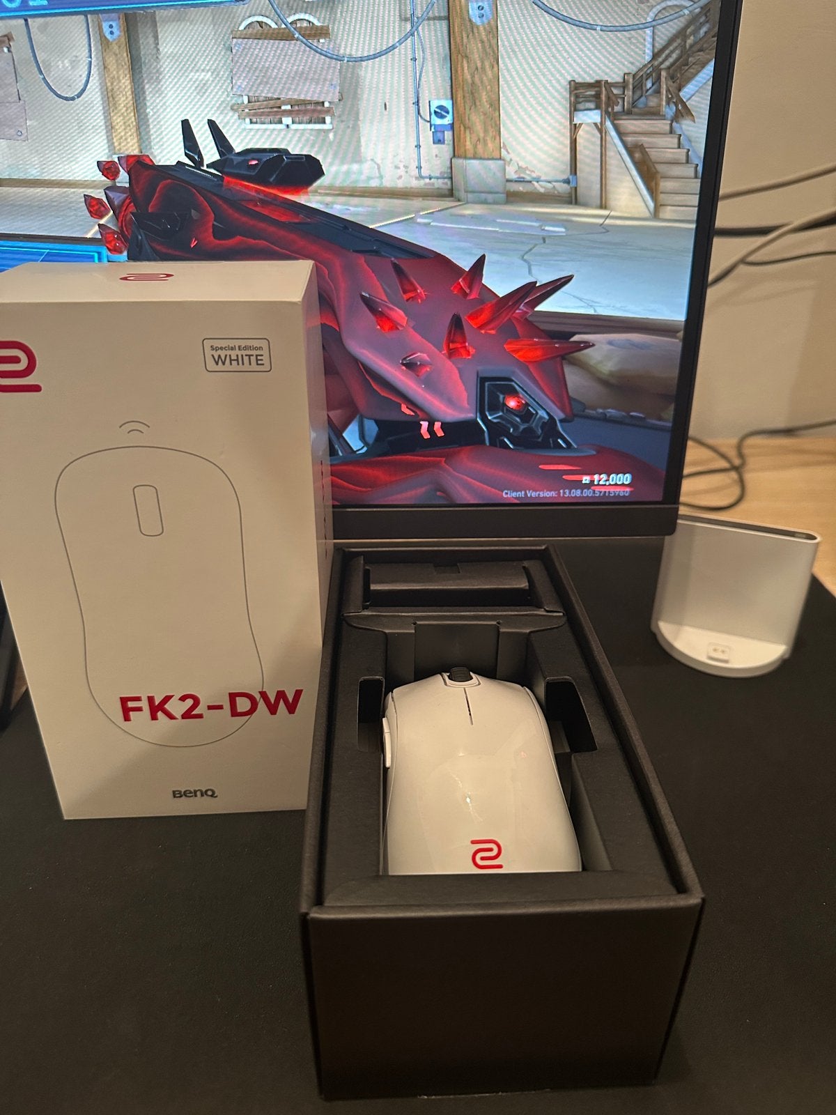Souris de jeu  BenQ ZOWIE FK2-DW, édition spéciale, blanche, Enlèvement ou Envoi, Comme neuf