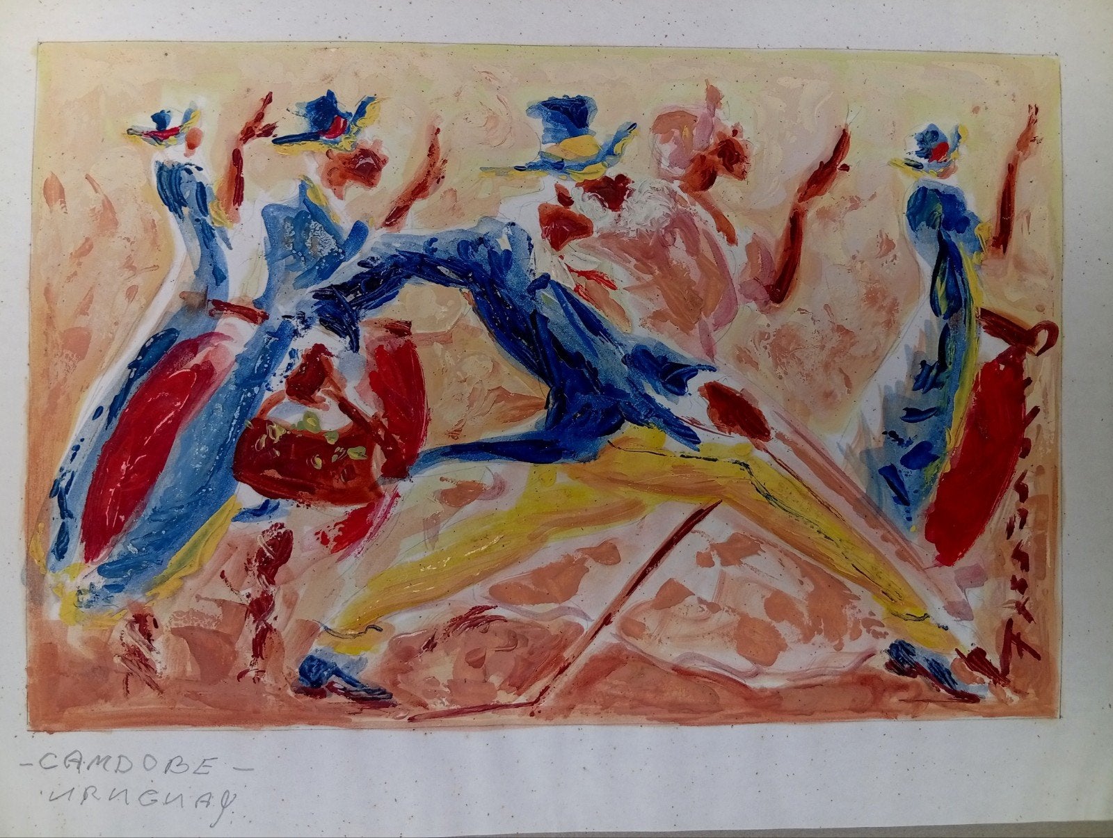 Fernández Vittola. Peintre Uruguayen. Escale du diamant., Enlèvement ou Envoi