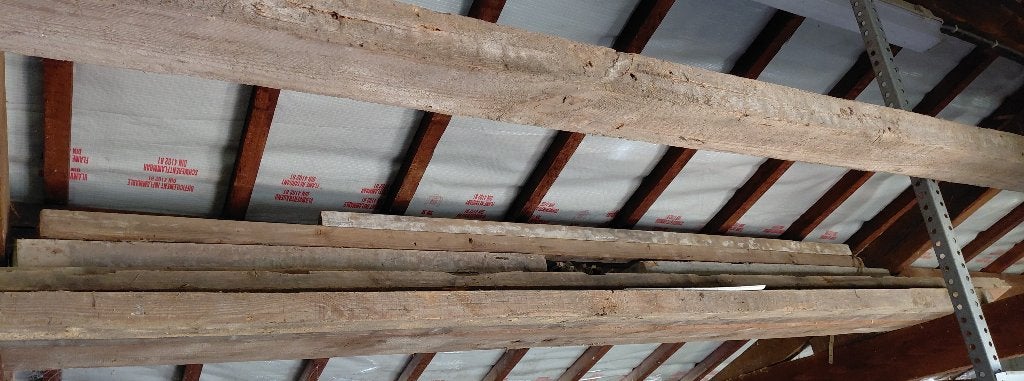 Oude houten balken, planken & vezelplaten, Ophalen, Gebruikt, Balk