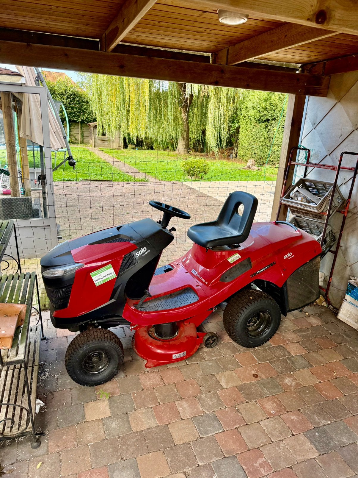 TONDEUSE AUTOPORTÉE À ESSENCE ALKO T15-933 HDA, Enlèvement ou Envoi, Comme neuf, Démarrage électrique, 90 à 120 cm