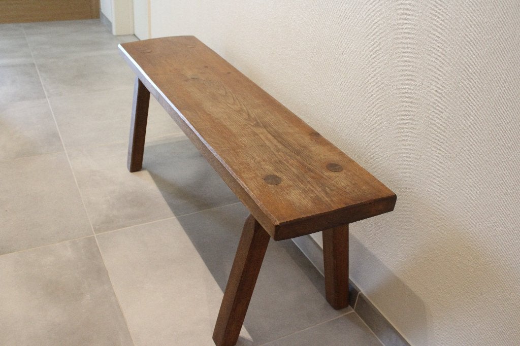 Massief eiken bank, Doe-het-zelf en Bouw, Hout en Planken, Ophalen, Eiken, Overige typen, Zo goed als nieuw