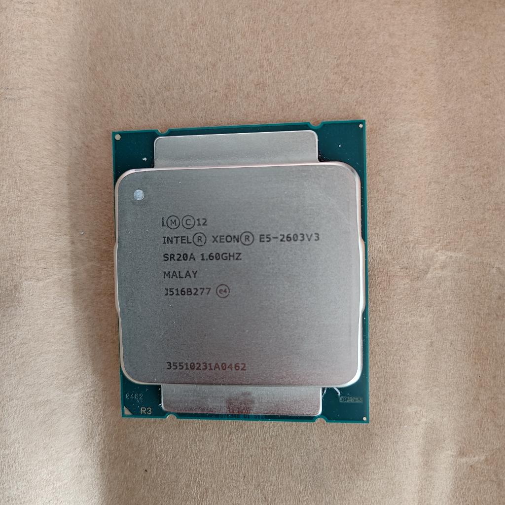 Xeon E5-2603 V3 — 2x beschikbaar, 6-core, Gebruikt, Minder dan 2 Ghz, Intel Xeon