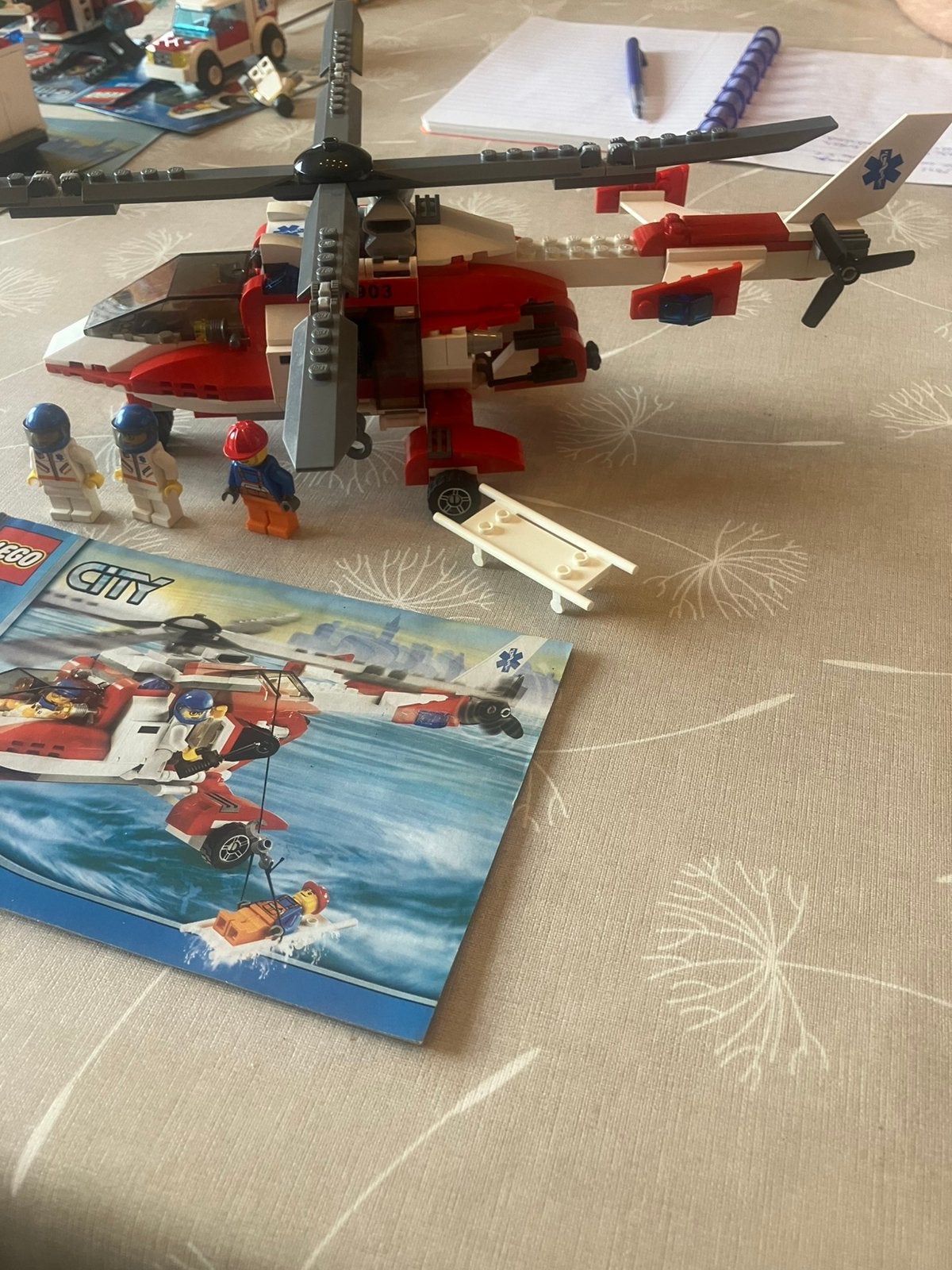 Lego 7903 rescue helicopter, Ophalen of Verzenden, Zo goed als nieuw, Lego