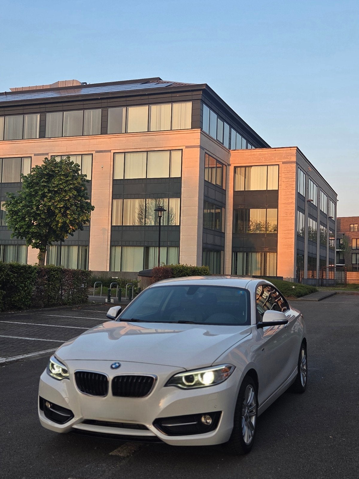 Bmw 218D diesel Euro6 Sport edition (Btw aftrekbaar), Auto's, BMW, Bi-Xenon koplampen, Dealer onderhouden, Wit, Leder