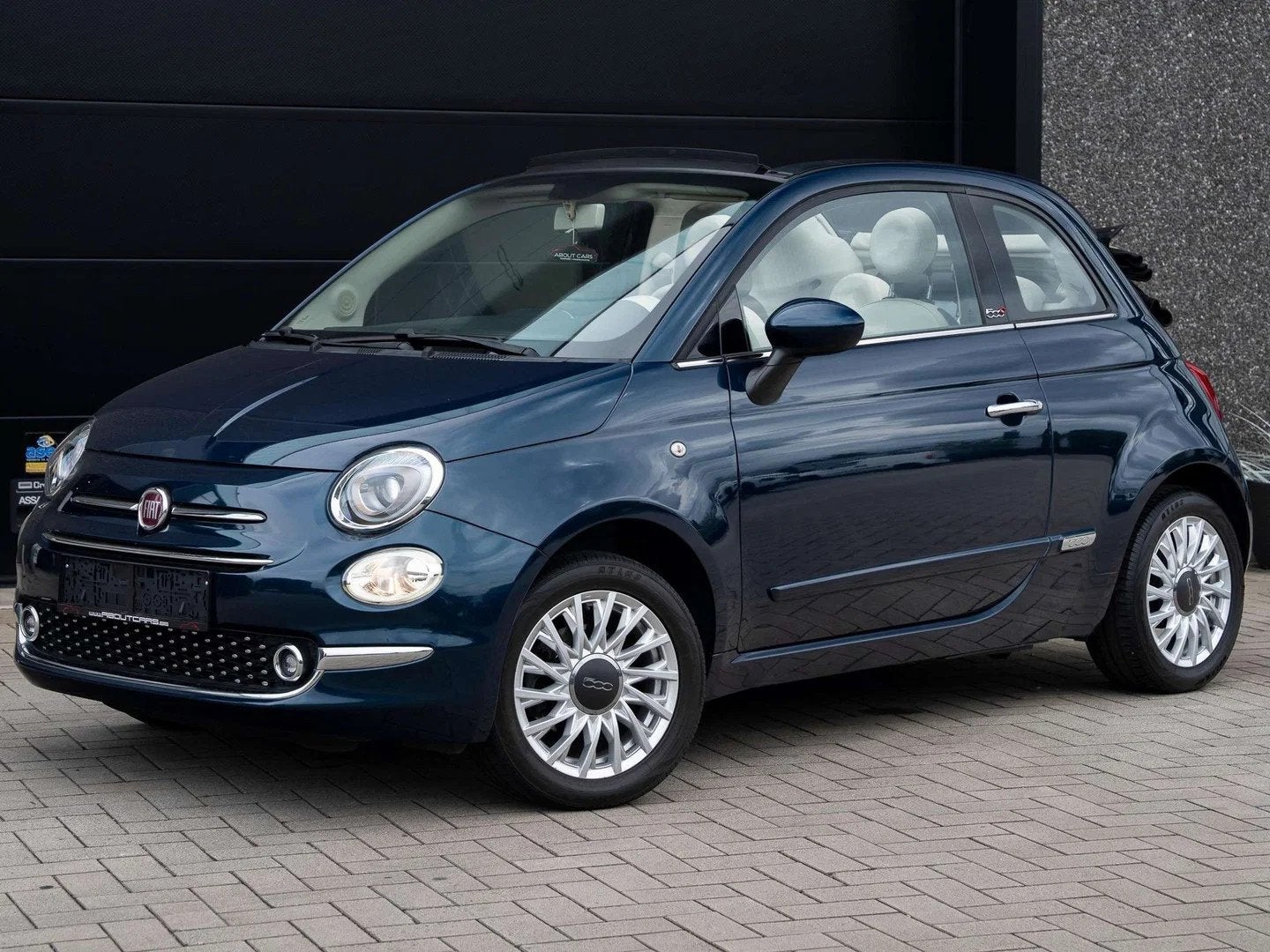 Fiat 500 Lounge 500C 1.2i * Garantie * (bj 2016), Auto's, 4 zetels, Gebruikt, 4 cilinders, Cabriolet