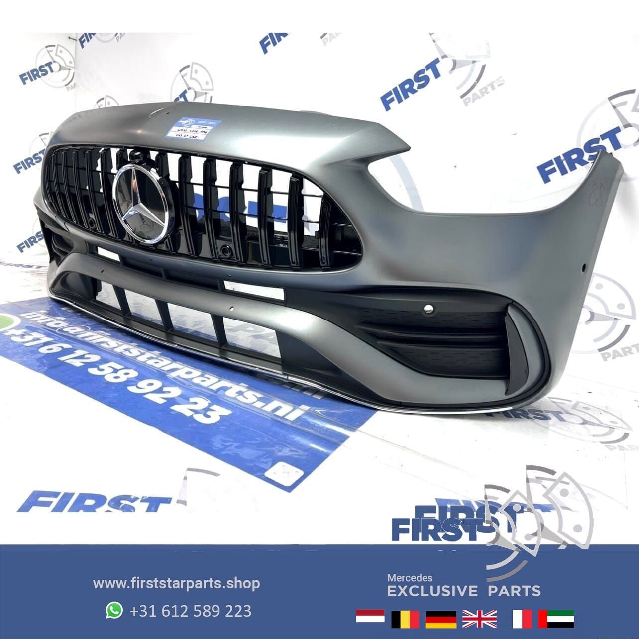 W206 AMG LINE BUMPER C KLASSE A2068858401 C43 VOORBUMPER + G, Auto-onderdelen, Gebruikt, -, Voor, Ophalen of Verzenden