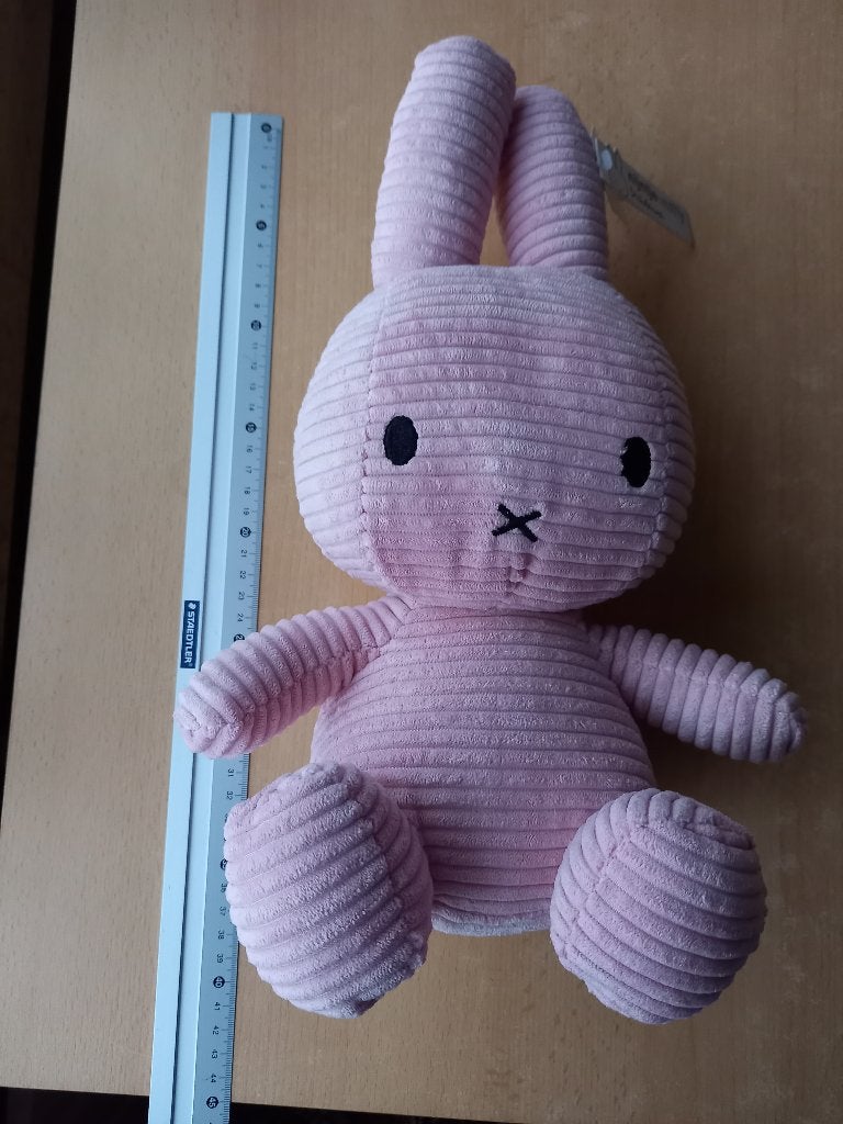 Nieuw roze knuffel Nijntje 40 cm, Overige merken, Handgemaakt, Nijntje, Ophalen of Verzenden