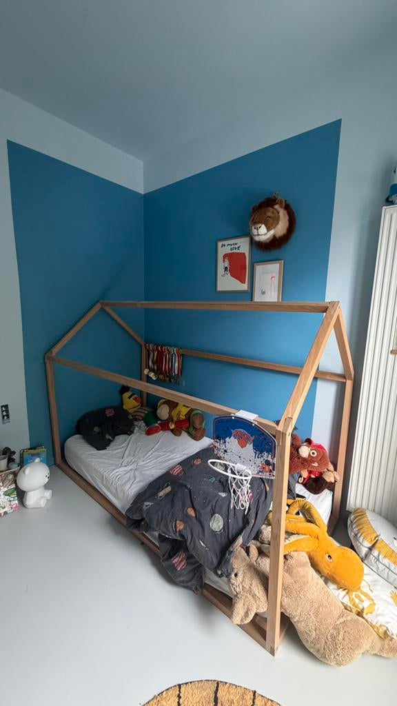 Bed huisje 200x90cm, Kinderen en Baby's, 85 tot 100 cm, Gebruikt, 180 cm of meer, Ophalen