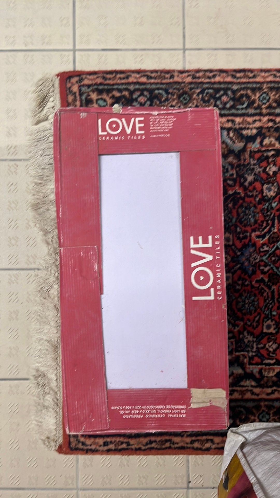 Carrelage murale, Moins de 100 cm, Comme neuf, Enlèvement, Rectangulaire