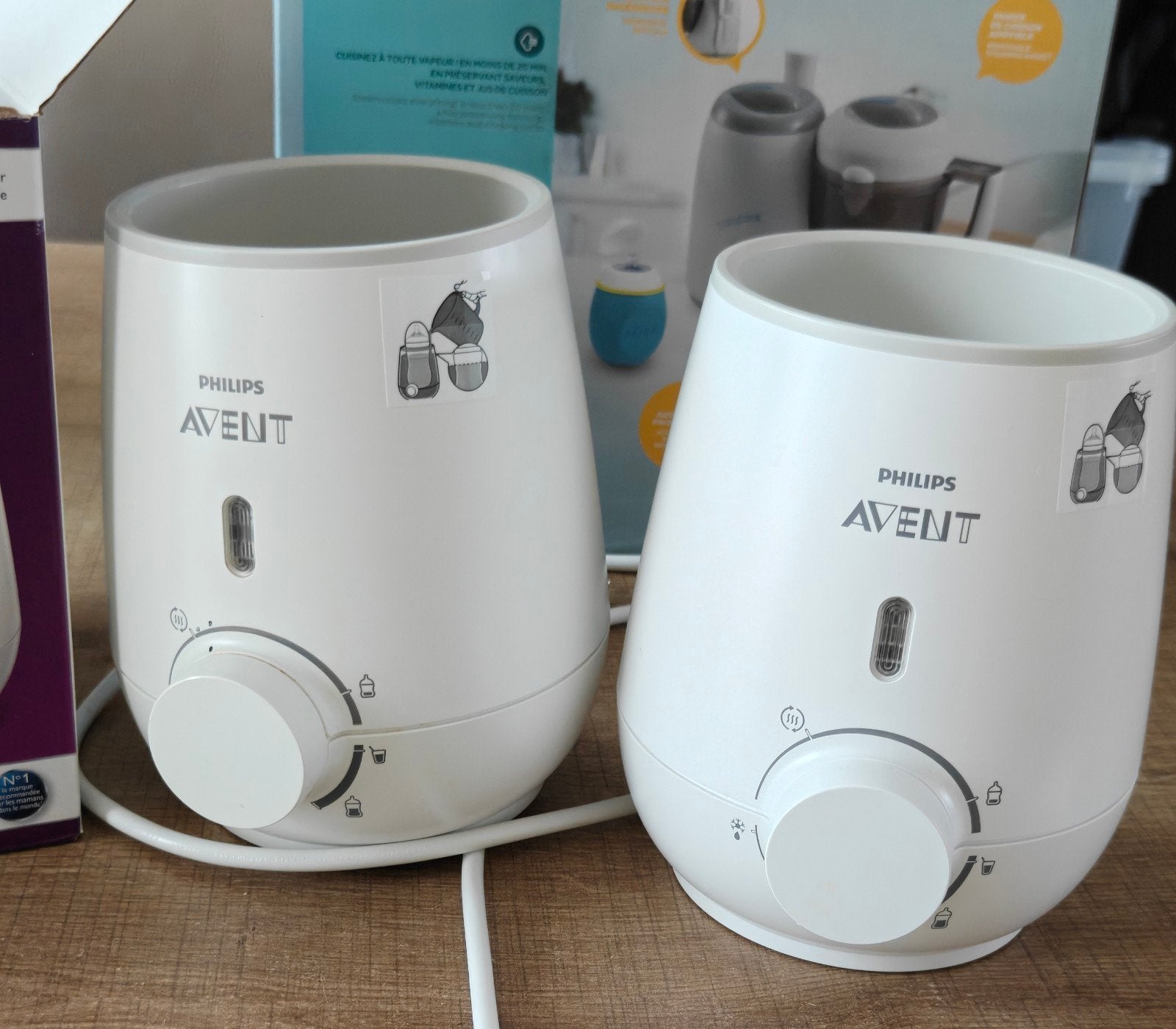 Béaba Babycook + 2x Philips Avent flessenwarmer  pakketprijs, Enlèvement, Philips Avent