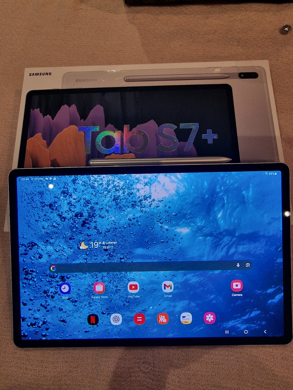 Samsung Galaxy Tab S7+ in uitstekende staat, Computers en Software, 12 inch, Ophalen of Verzenden, Samsung, 128 GB