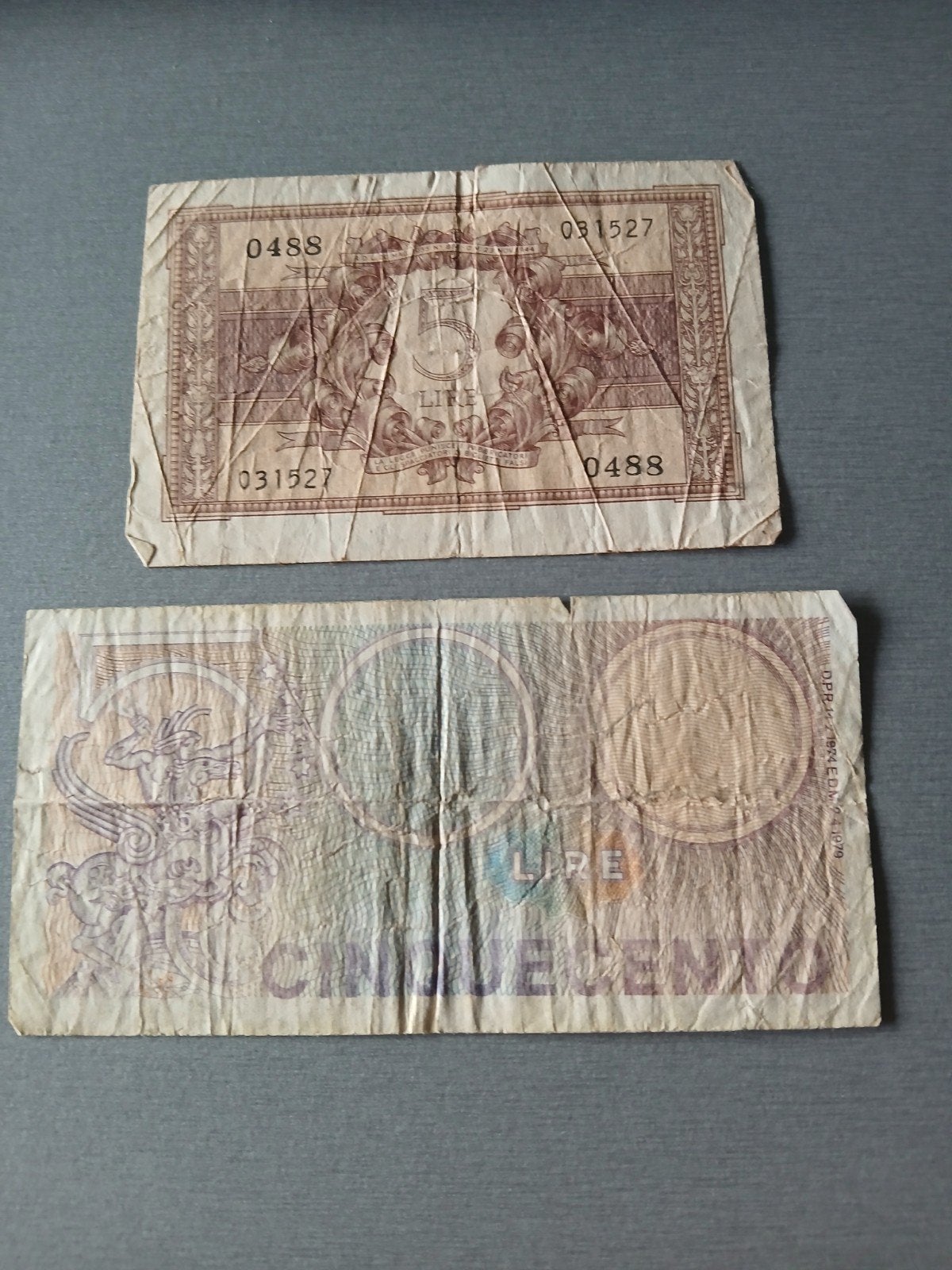 2 billets italiens, Ophalen of Verzenden