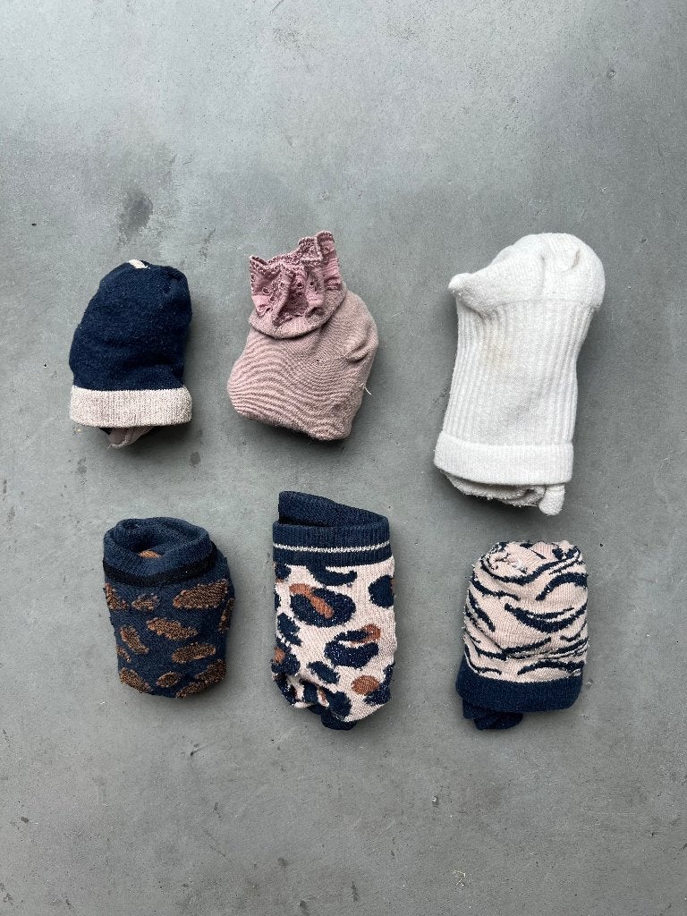 6 paar sokjes, Garçon ou Fille, Enlèvement ou Envoi, Utilisé, Chaussettes