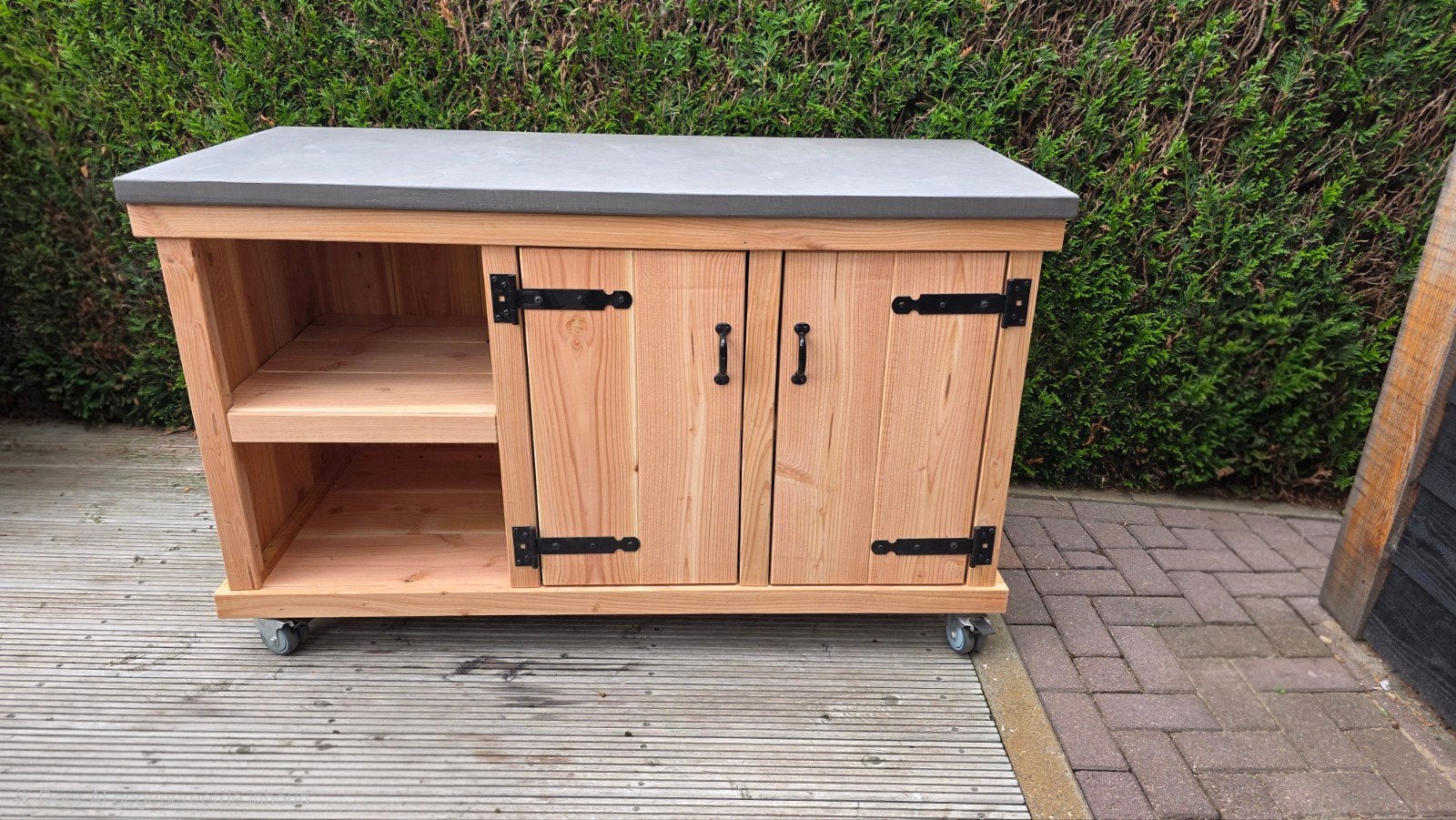 Buitenkeuken douglashout voor kamado, Tuin en Terras, Buitenkeukens, Ophalen of Verzenden
